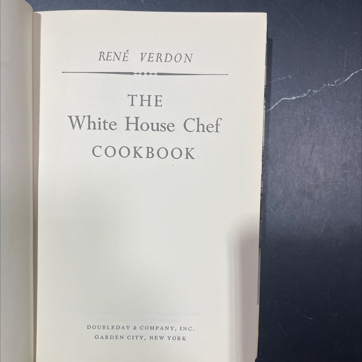 rené verdon the white house chef cookbook book, by rené verdon, 1967 Hardcover image 2