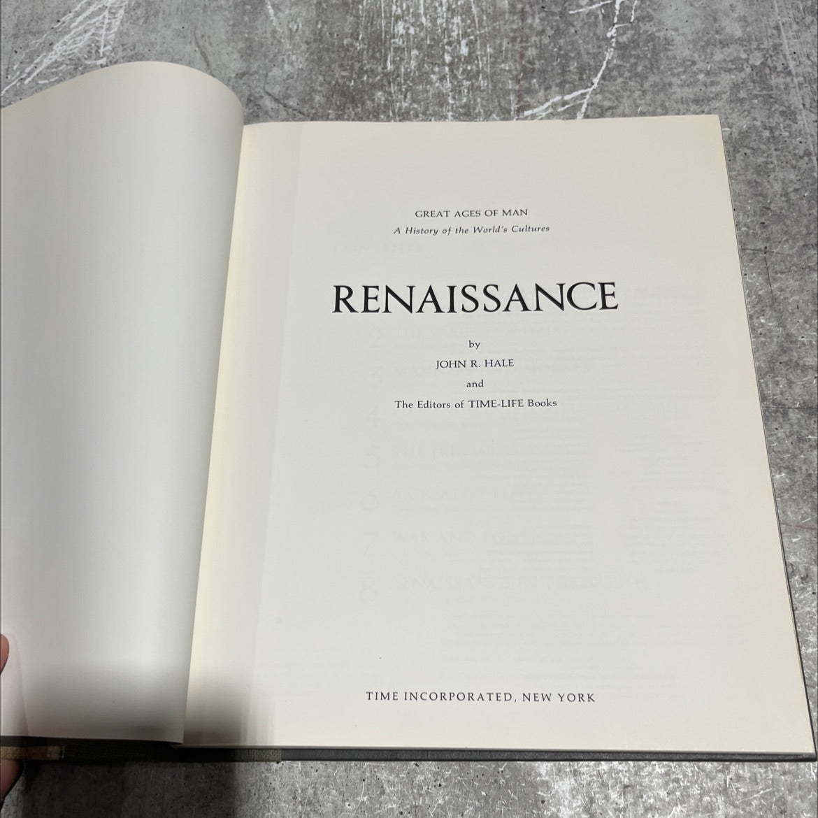 renaissance book, by john r. hale, 1965 Hardcover image 2