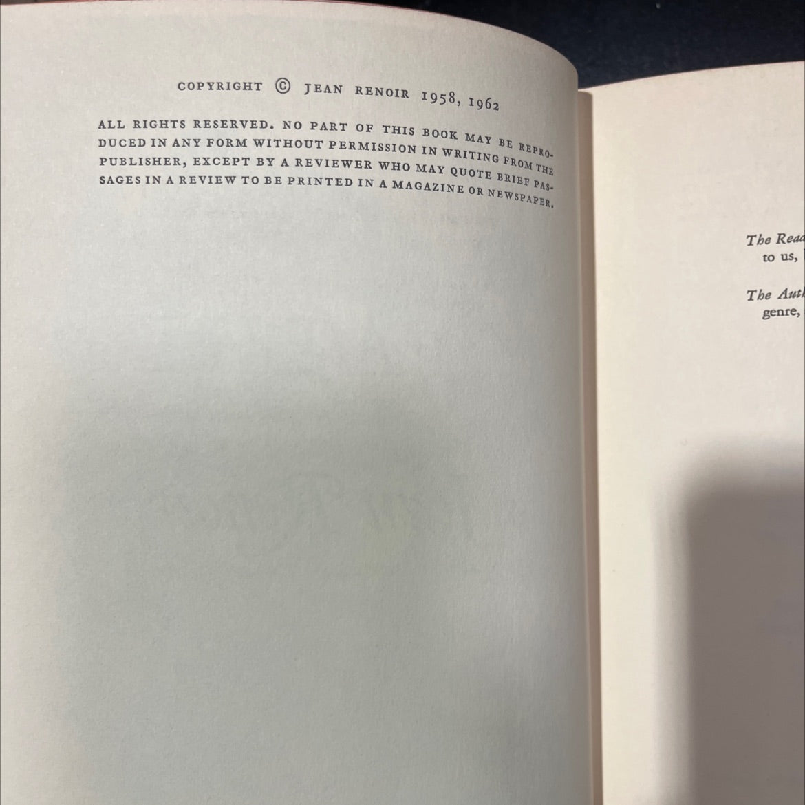 renoir. my father book, by jean renoir, 1962 Hardcover image 3