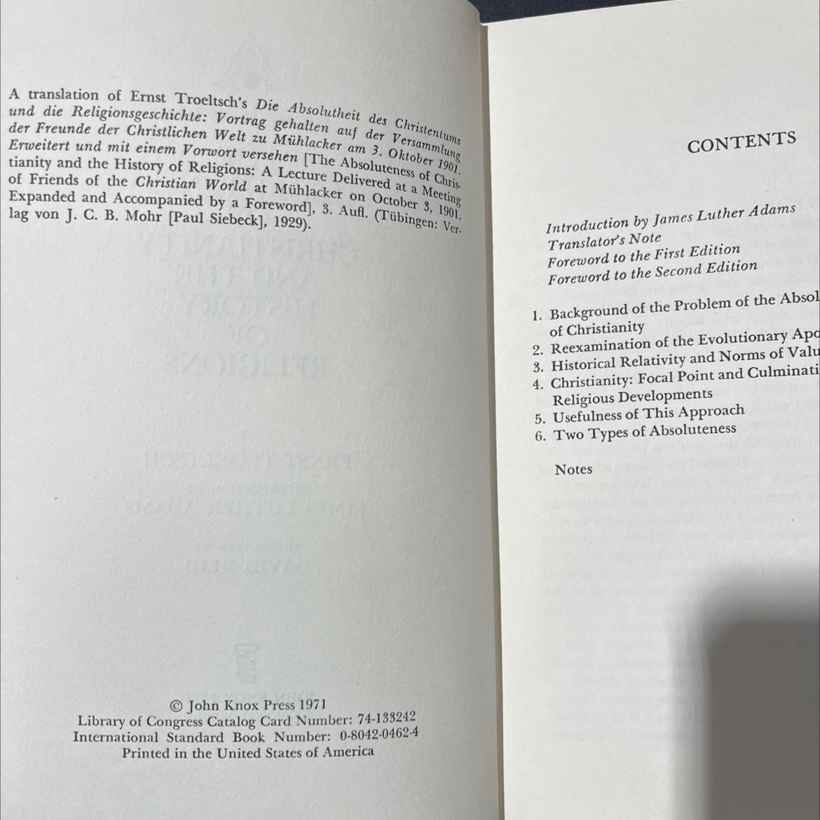 research in theology the absoluteness of christianity and the history of religions by ernst troeltsch book, by ernst image 3