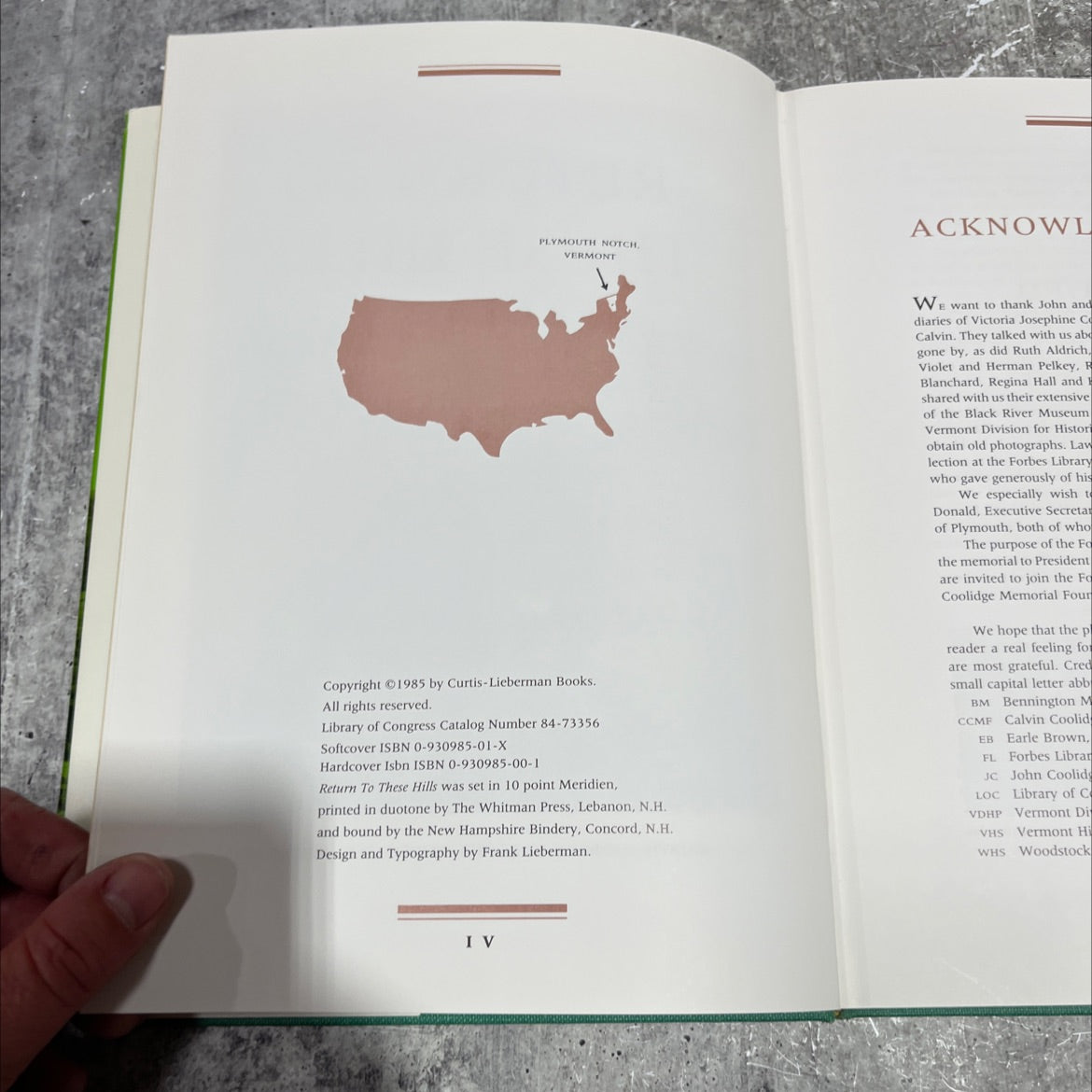 return to these hills the vermont years of calvin coolidge book, by jane will curtis and frank lieberman, 1985 Hardcover image 3