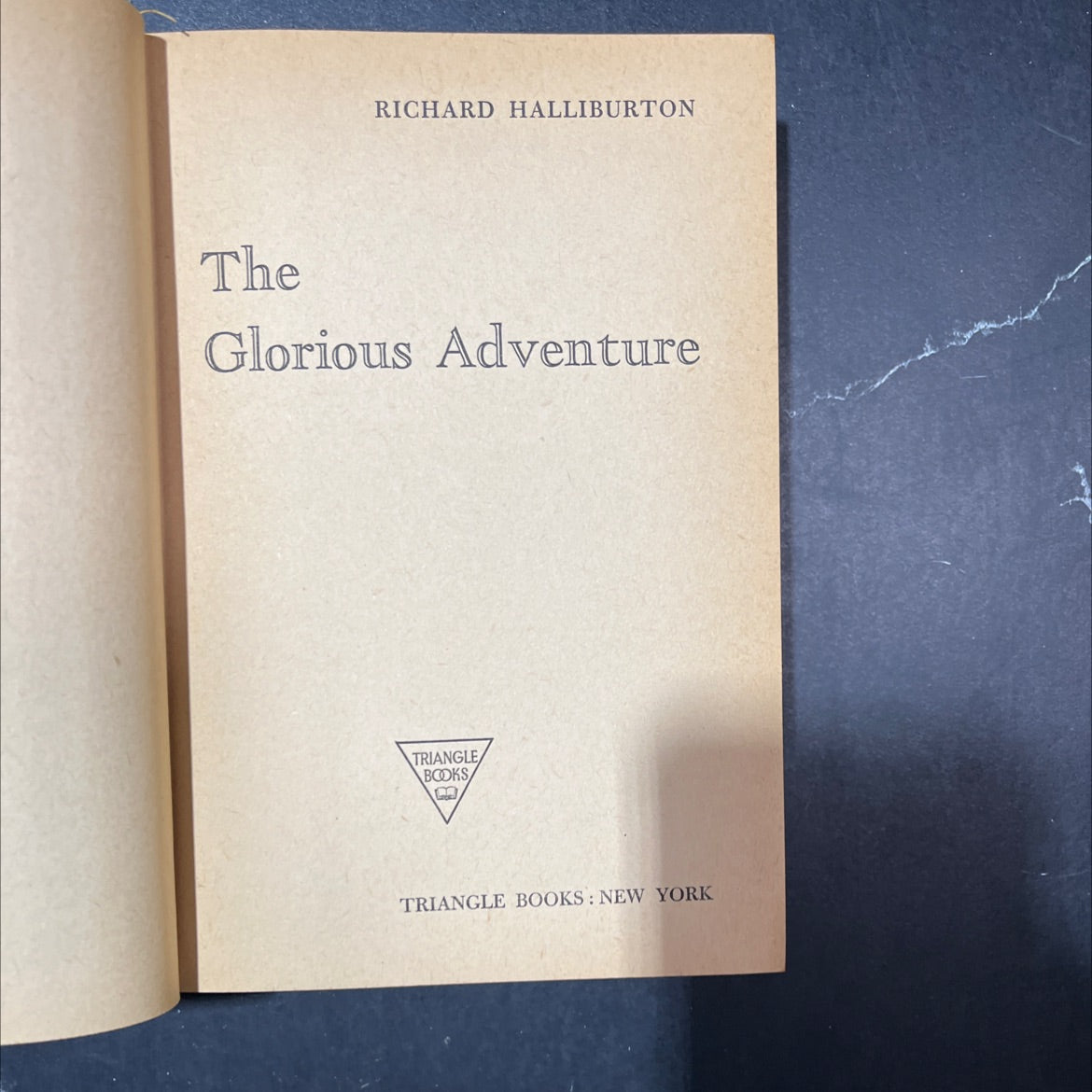 richard halliburton the glorious adventure book, by richard