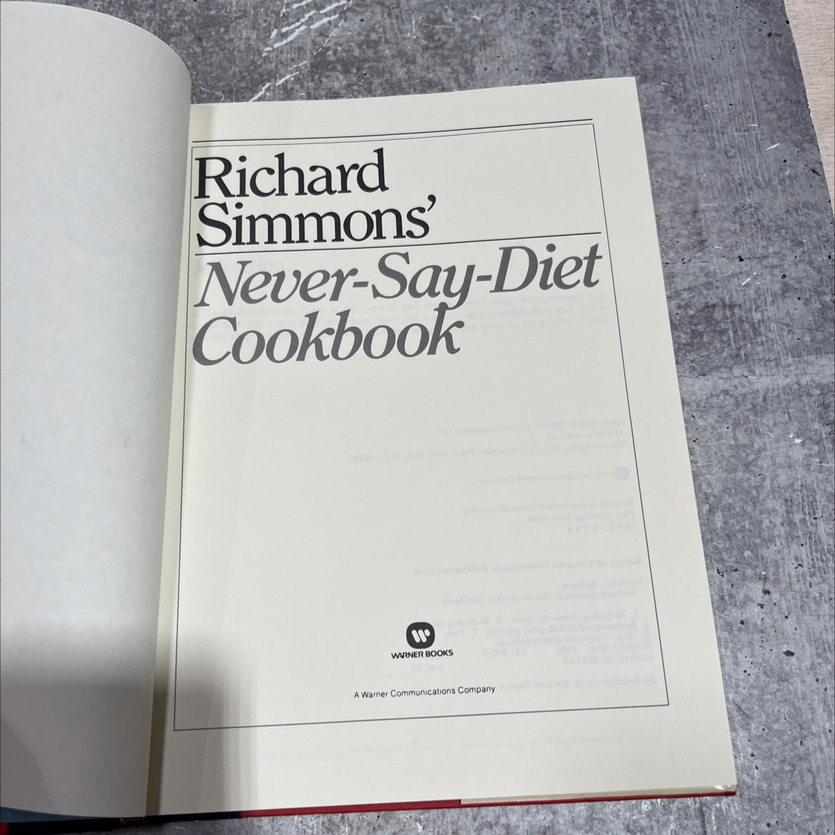 richard simmons' never-say-diet cookbook book, by richard simmons, 1982 Hardcover image 2