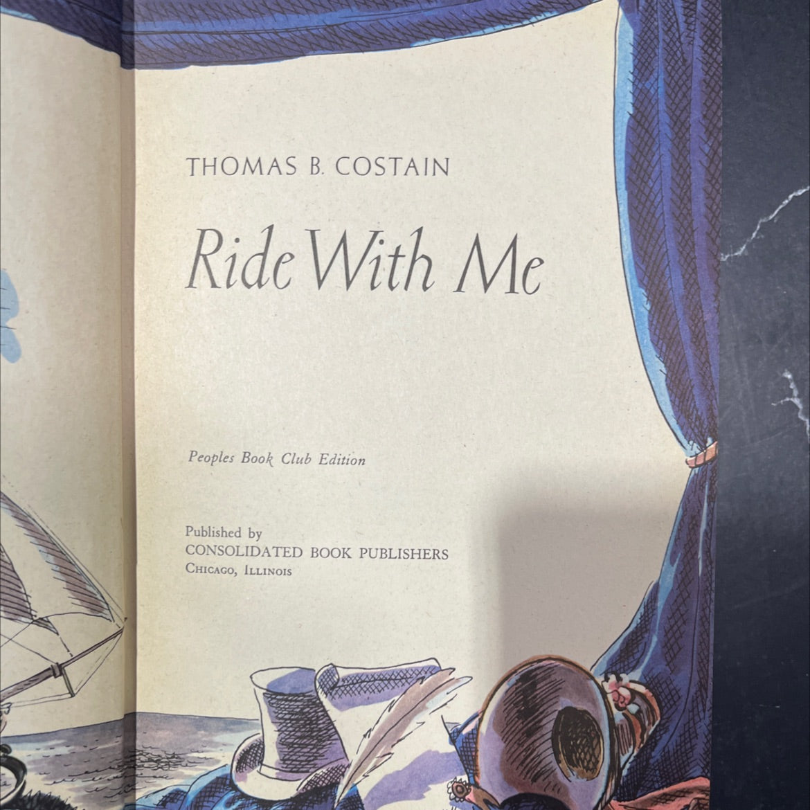 ride with me book, by thomas b. costain, 1944 Hardcover image 2