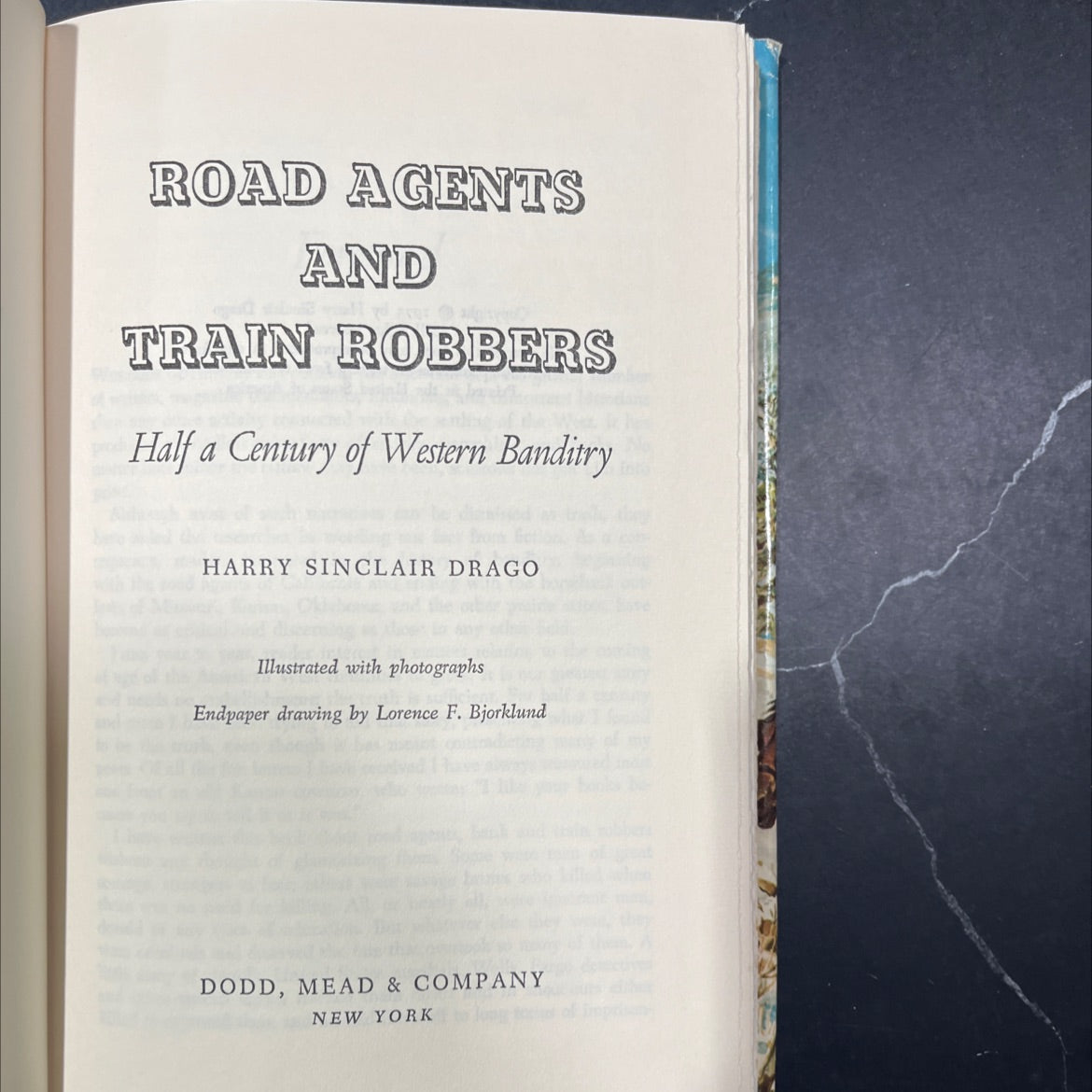 road agents and train robbers half a century of western banditry book, by harry sinclair drago, 1973 Hardcover image 2