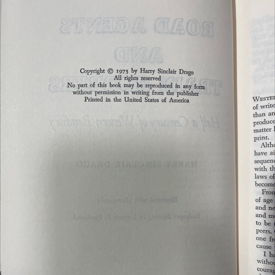 road agents and train robbers half a century of western banditry book, by harry sinclair drago, 1973 Hardcover image 3