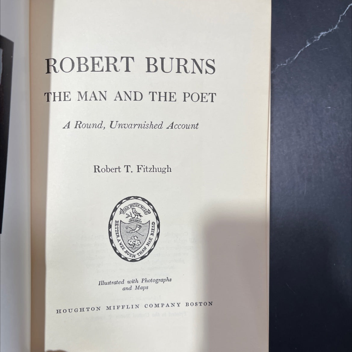 robert burns the man and the poet a round unvarnished account book, by robert t. fitzhugh, 1970 Hardcover image 2
