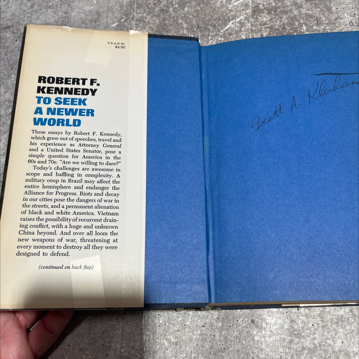 robert f. kennedy to seek a newer world book, by Robert F. Kennedy, 1967 Hardcover image 4