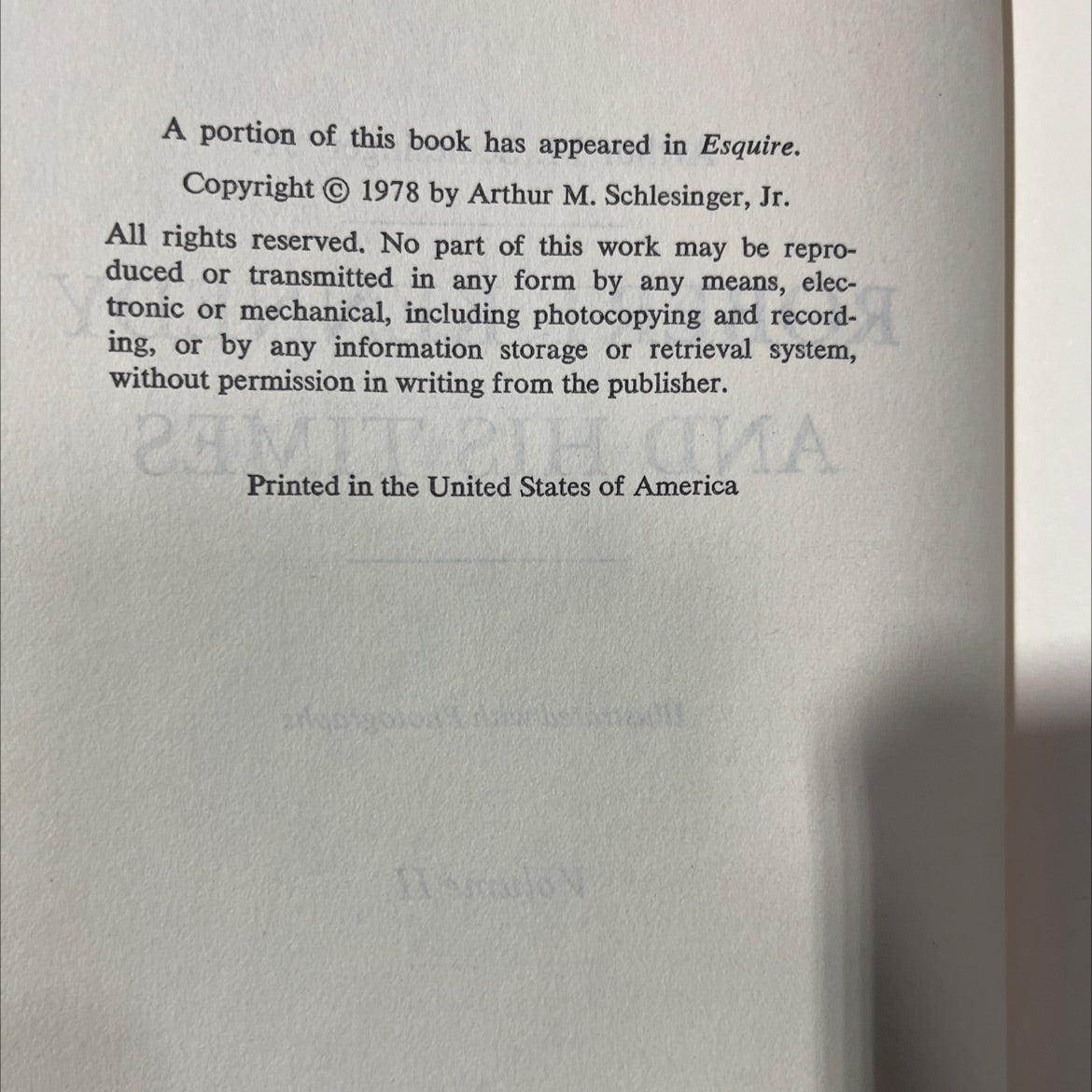 robert kennedy and his times book, by arthur m. schlesinger, jr., 1978 Hardcover image 3