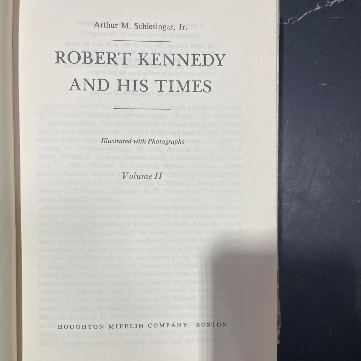 robert kennedy and his times book, by arthur m. schlesinger, jr., 1978 Hardcover image 2