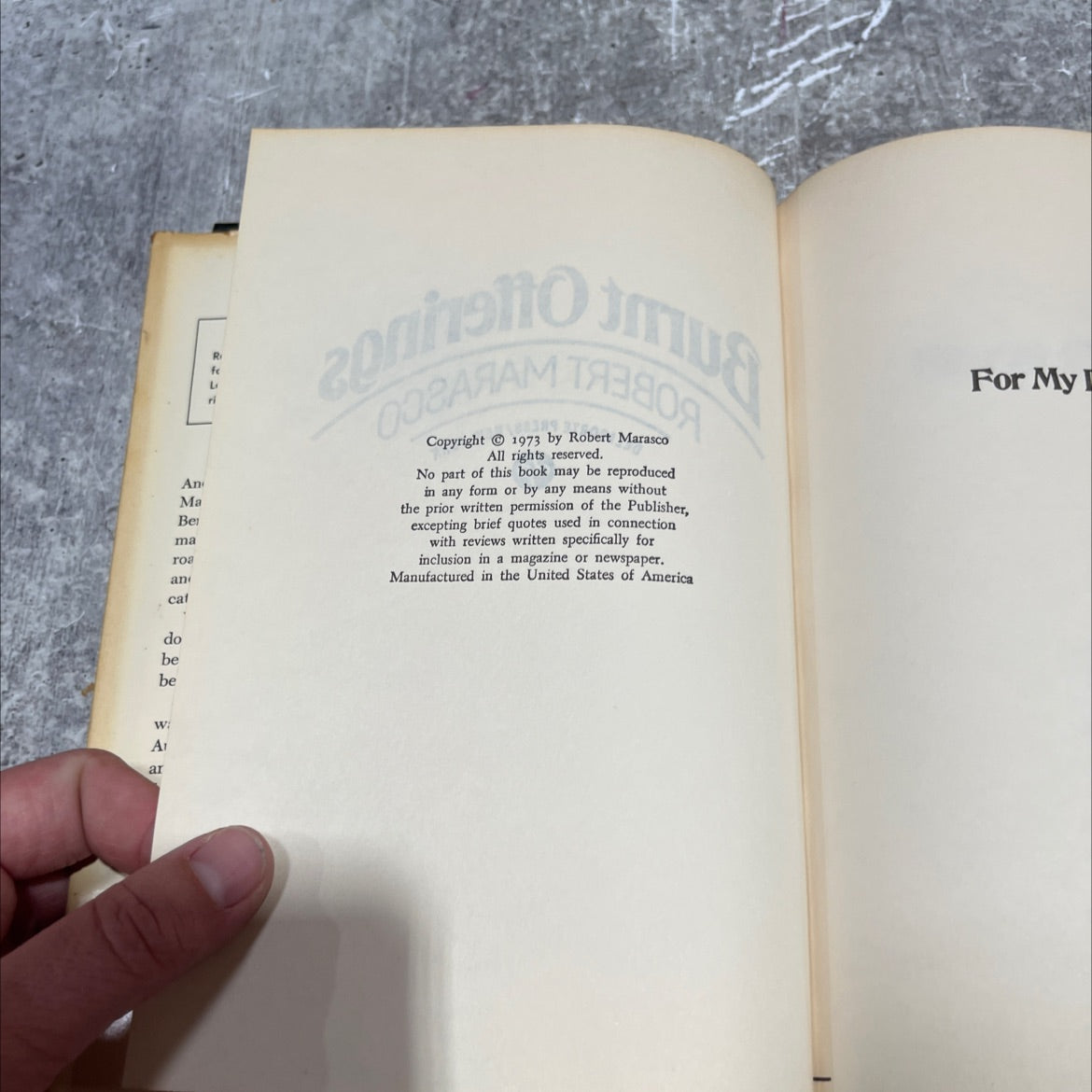 robert marasco book, by robert marasco, 1973 Hardcover image 3