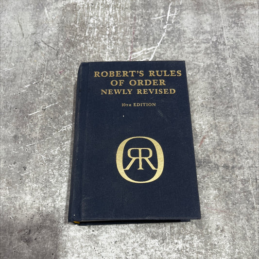 robert's rules of order newly revised 10th edition book, by general henry m. robert, 2000 Hardcover image 1