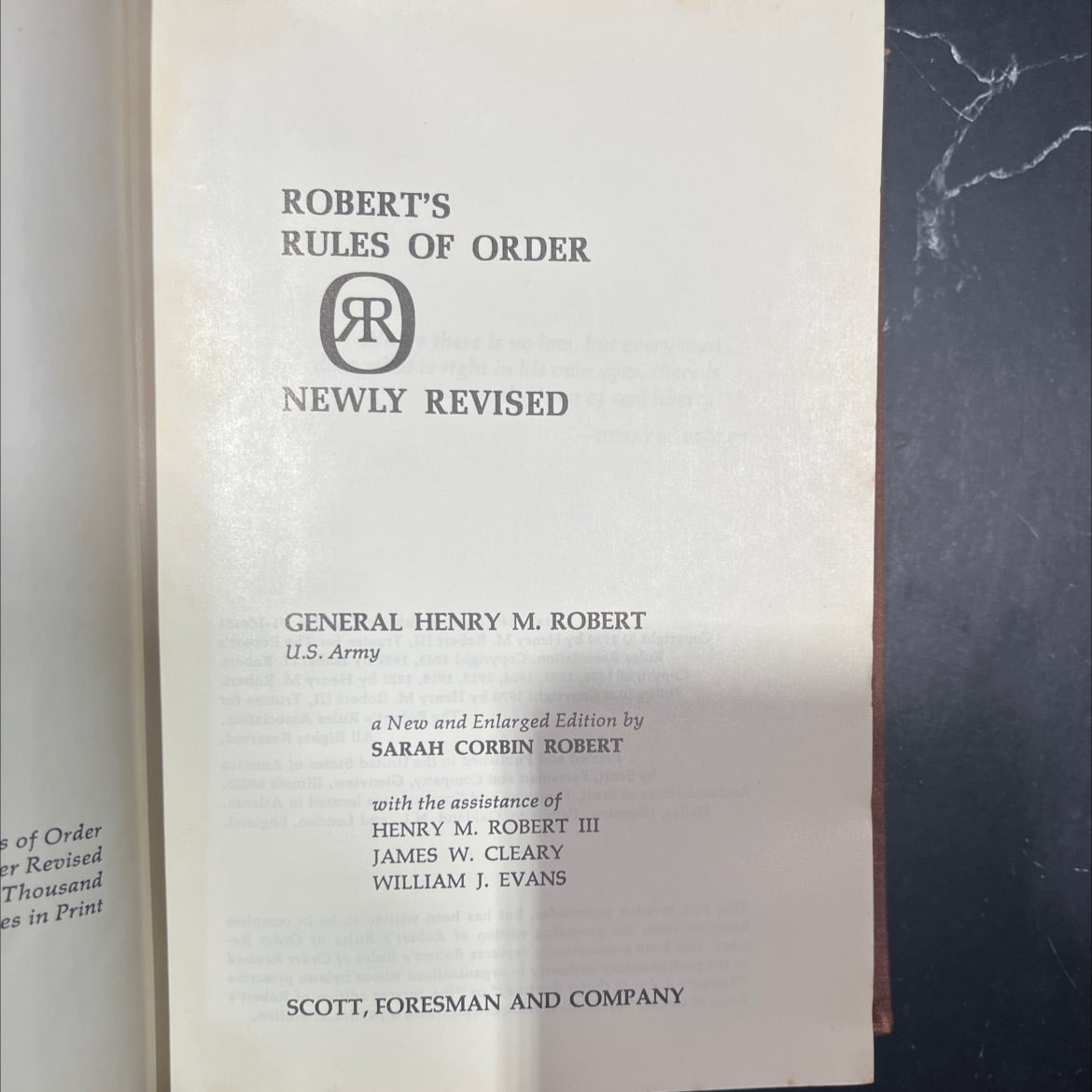 robert's rules of order newly revised book, by general henry m. robert, 1970 Hardcover image 2