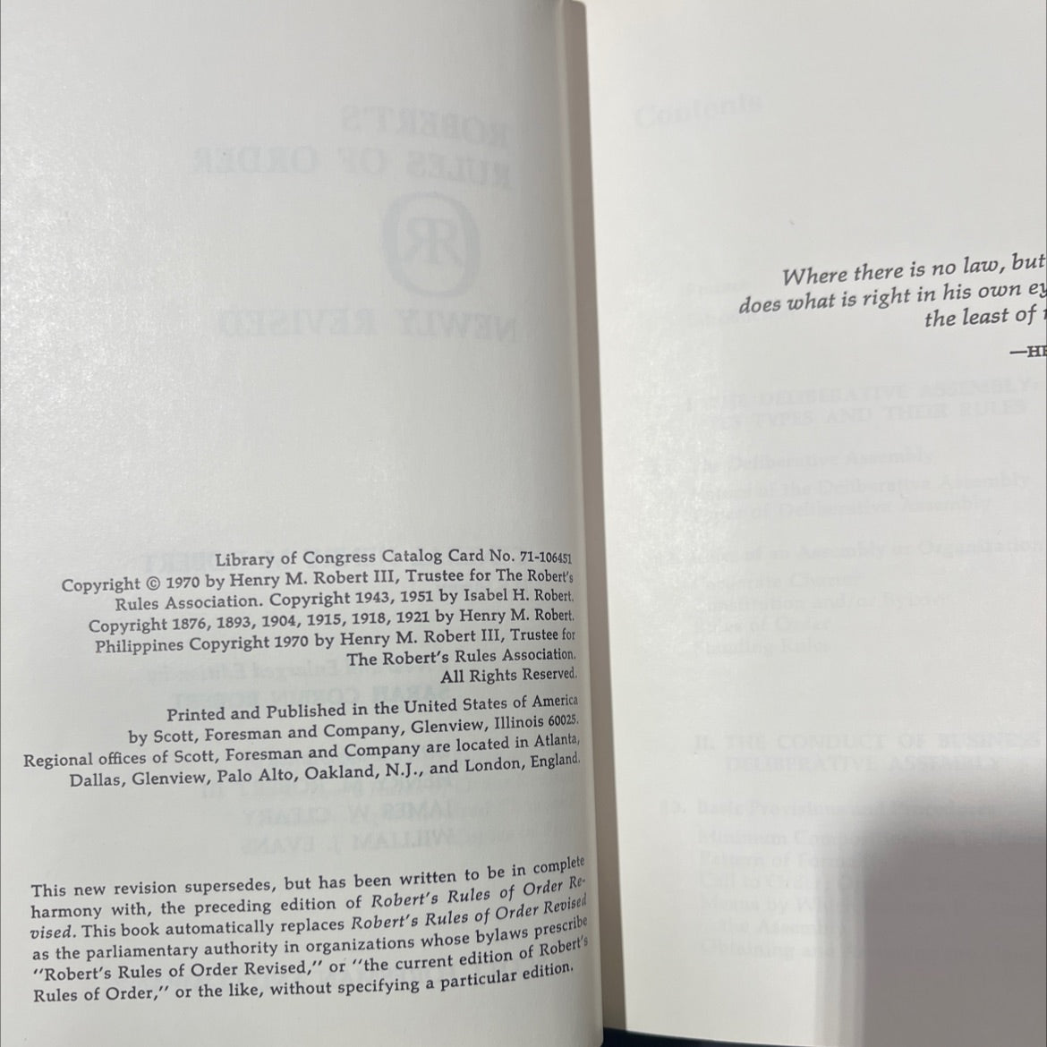 robert's rules of order r newely revised book, by henry m. robert, 1970 Hardcover image 3