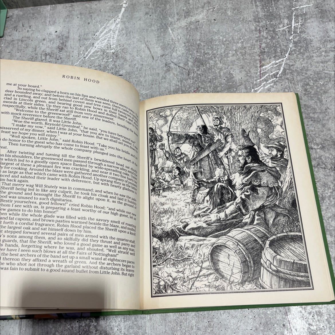 robin hood illustrated book, by j. walker mcspadden, not stated Hardcover image 3