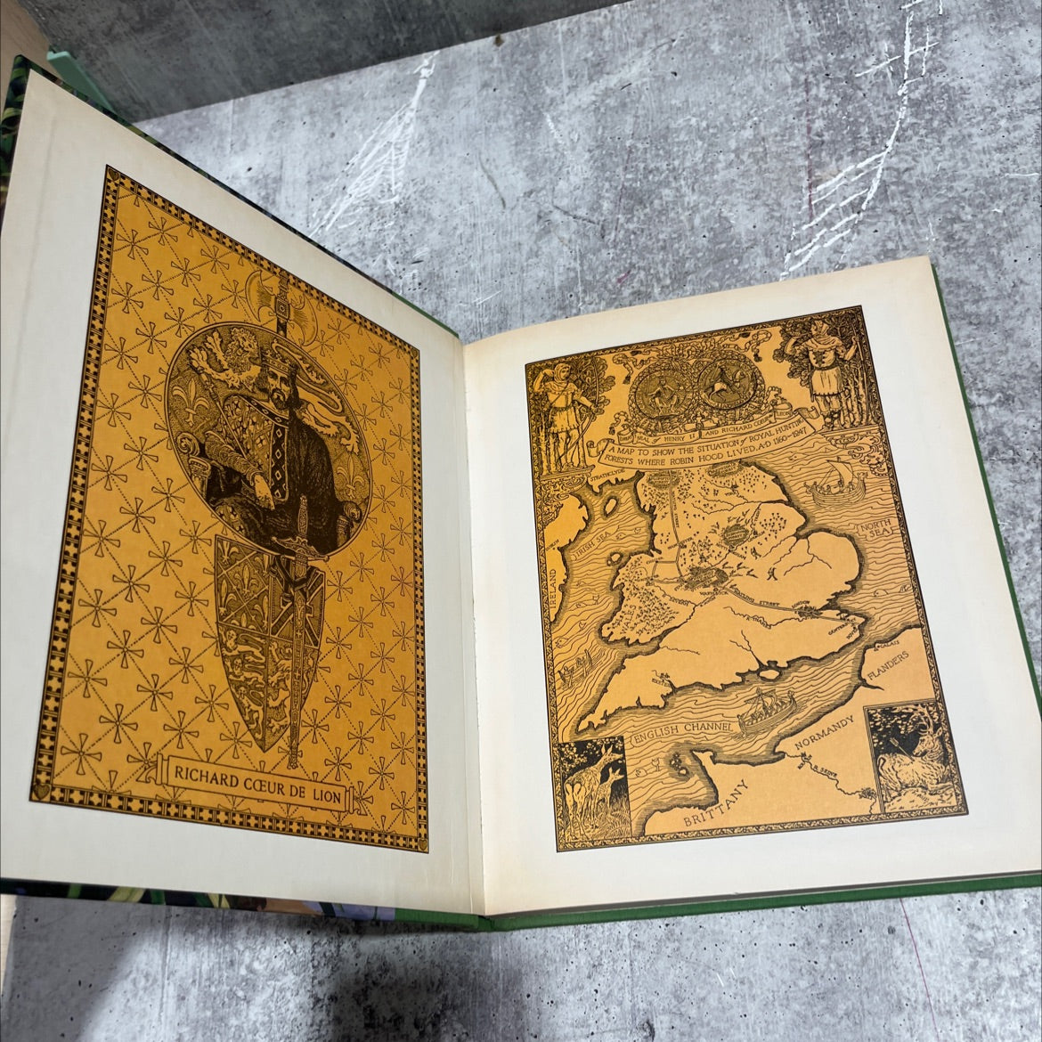 robin hood illustrated book, by j. walker mcspadden, not stated Hardcover image 4