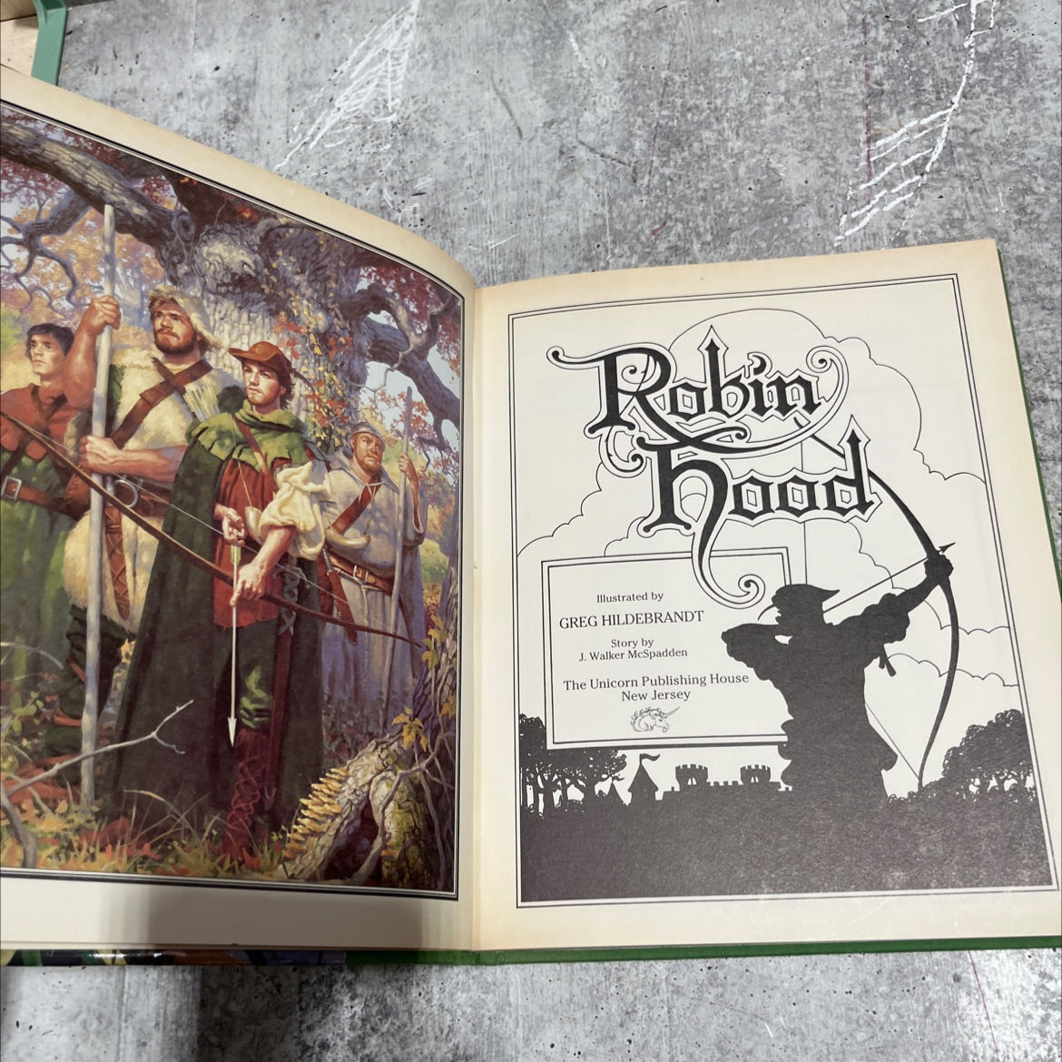 robin hood illustrated book, by j. walker mcspadden, not stated Hardcover image 2