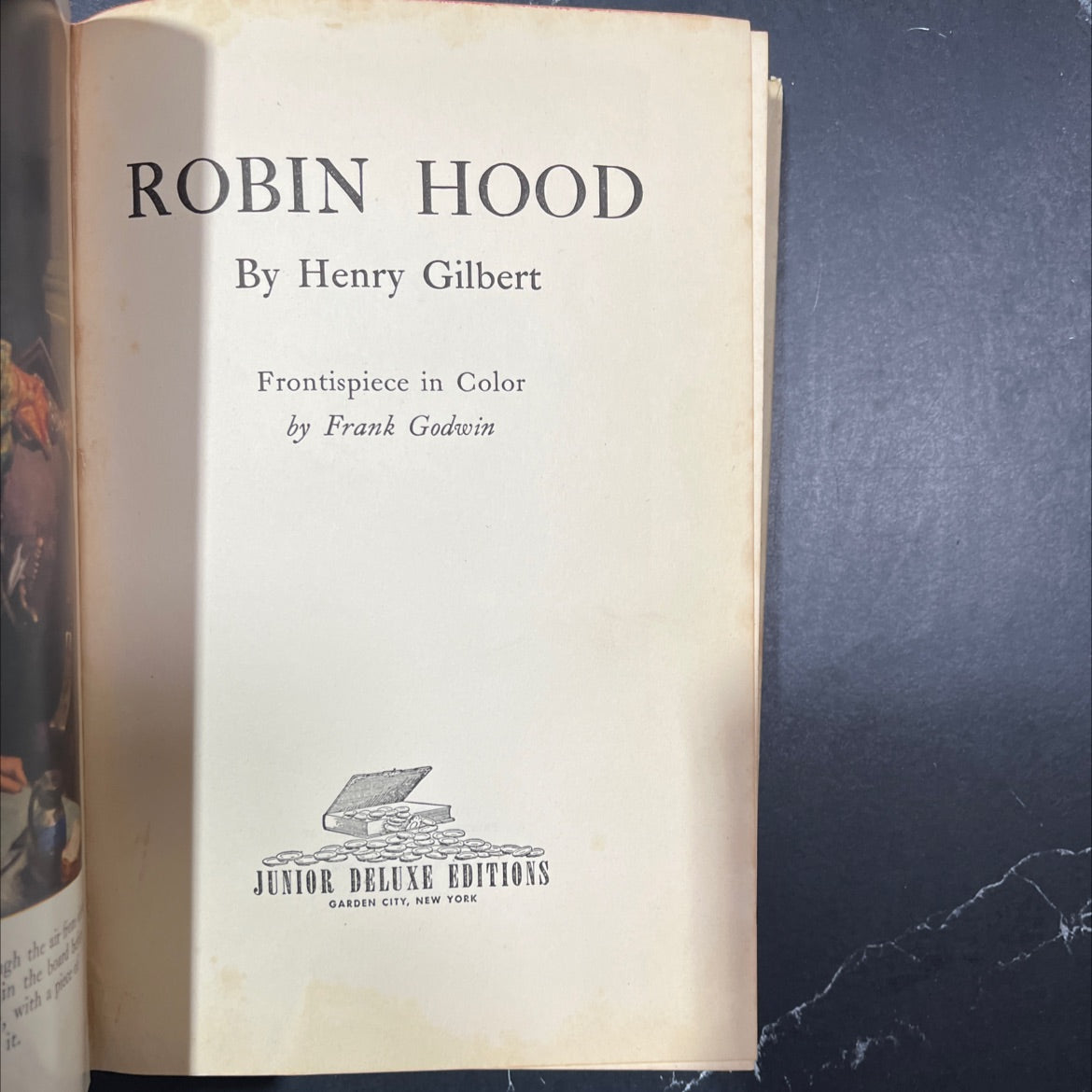 robin hood book, by henry gilbert, 1970 Hardcover image 2