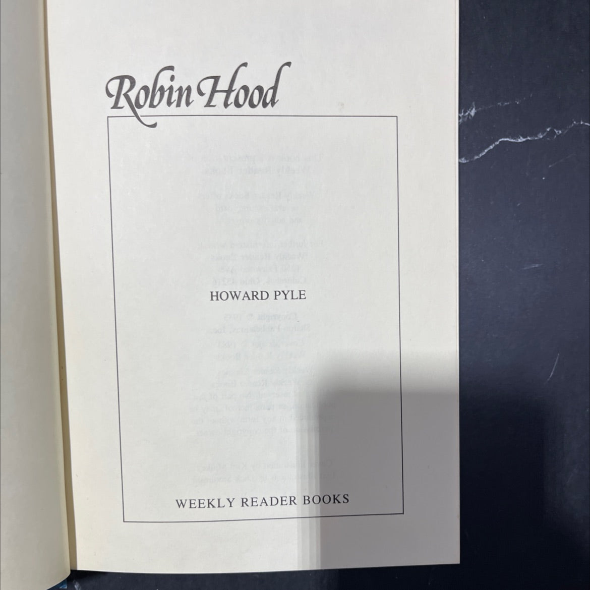 robin hood book, by howard pyle, 1983 Hardcover image 2