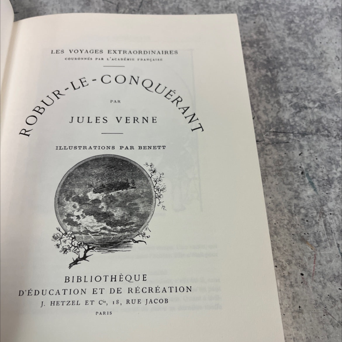 robur the conqueror book, by jules verne, 1981 Hardcover image 2