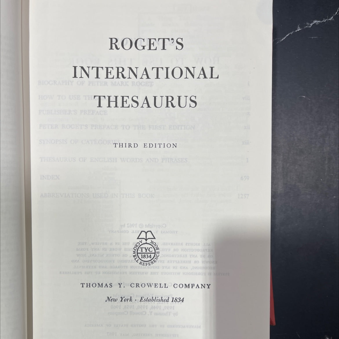 roget's international biography of peter mark roget how to use the thesaurus book, by unknown, 1962 Hardcover image 2