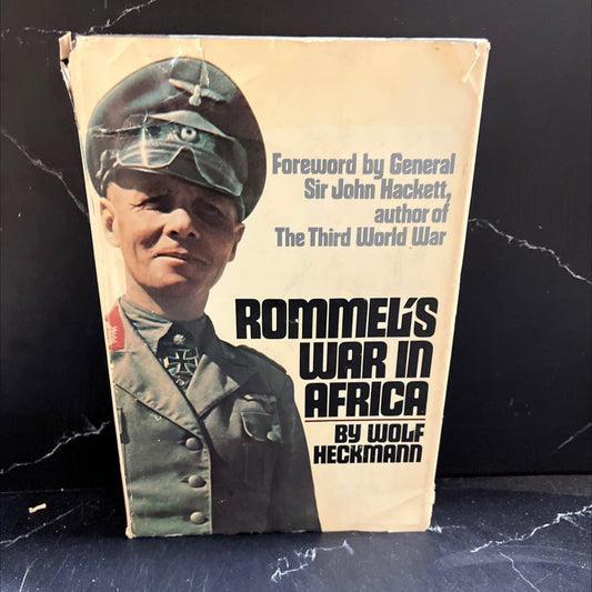 rommel's war in africa book, by wolf heckmann, 1981 Hardcover image 1