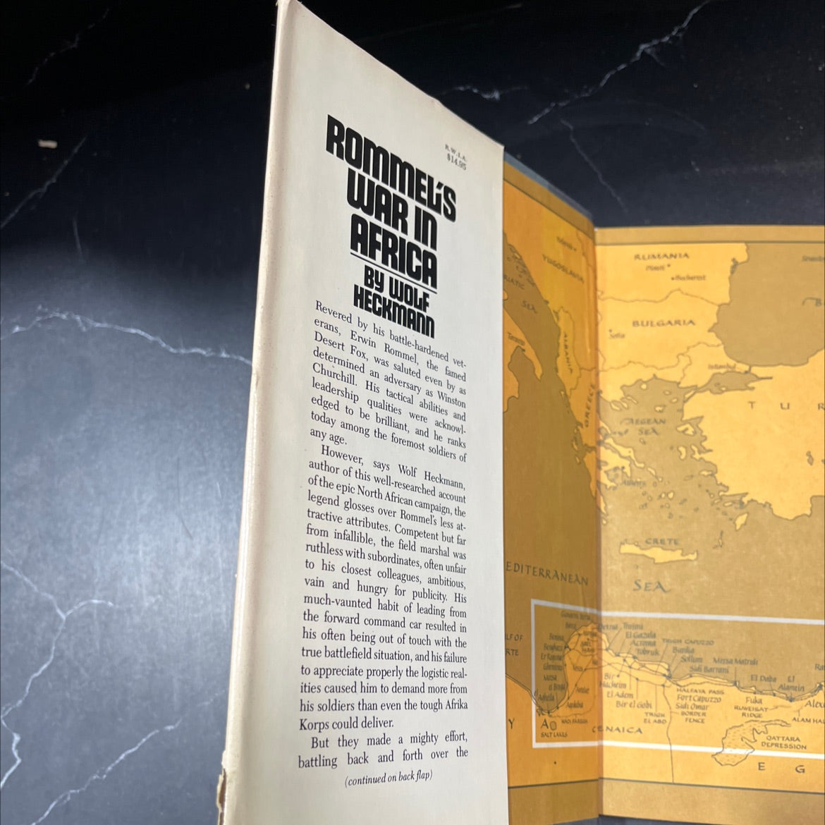 rommel's war in africa book, by wolf heckmann, 1981 Hardcover image 4