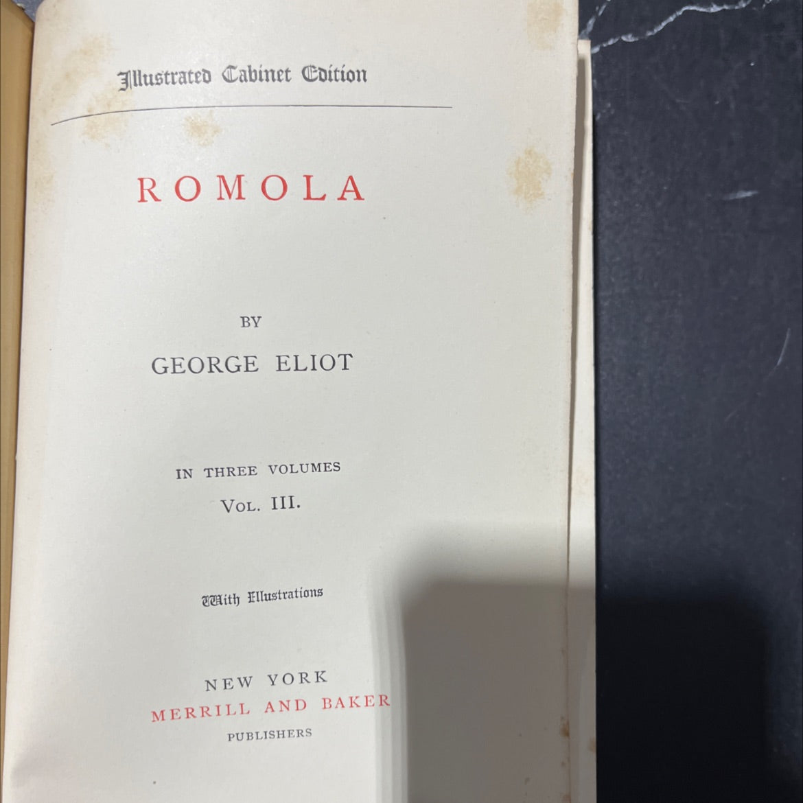 romola book, by george eliot, 1970 Hardcover image 2