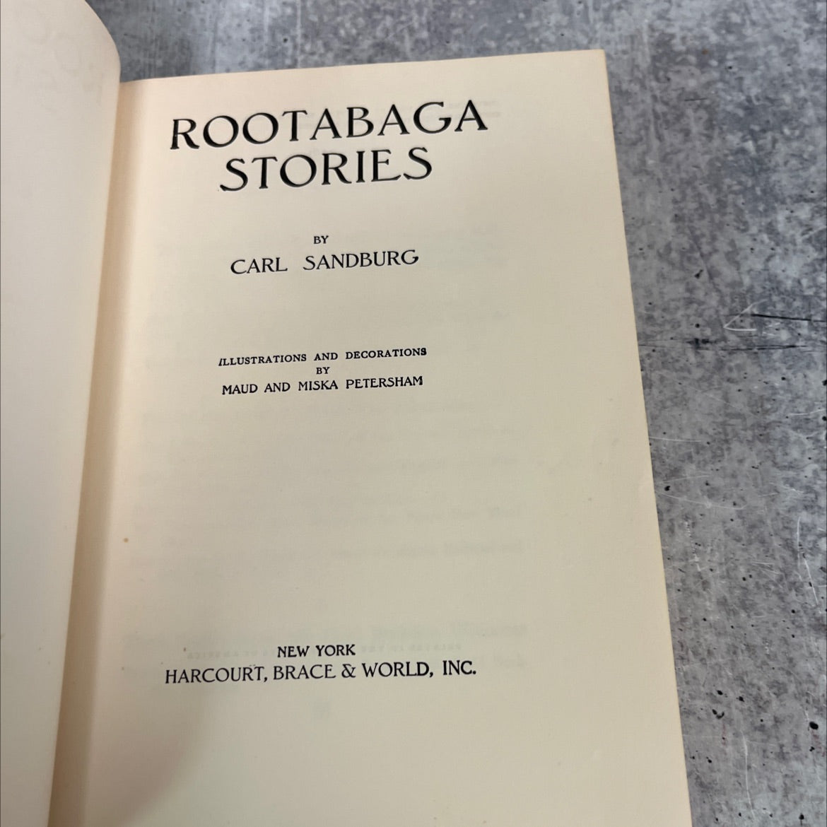 rootabaga stories book, by carl sandburg, 1951 Hardcover image 2