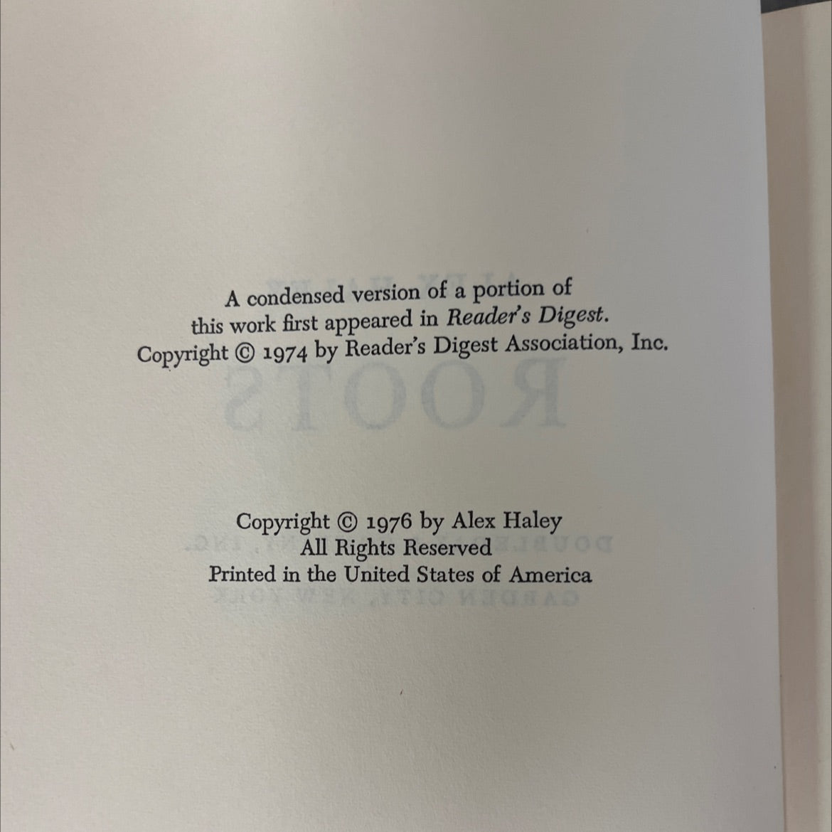 roots book, by alex haley, 1976 Hardcover, Vintage image 3
