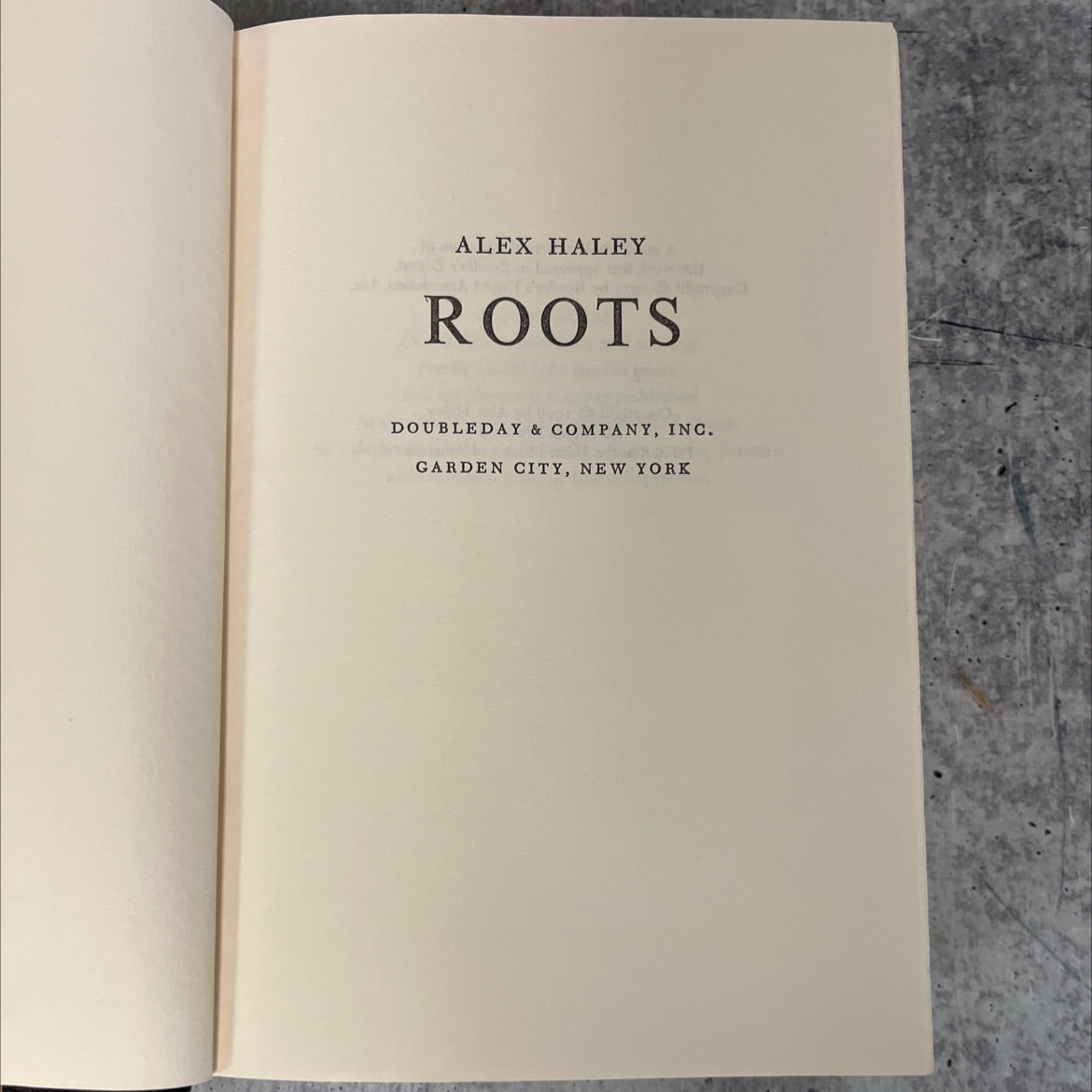 roots book, by alex haley, 1976 Hardcover, Vintage image 2