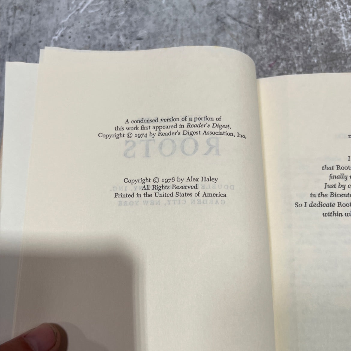 roots book, by alex haley, 1976 Hardcover image 3