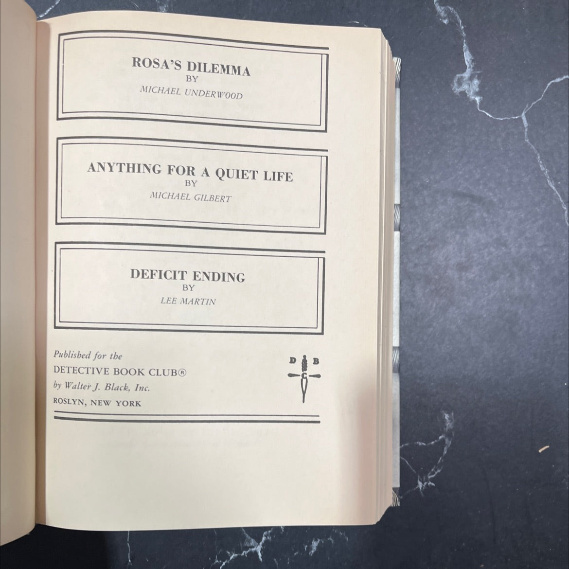 rosa's dilemma book, by michael underwood, 1990 Hardcover image 2