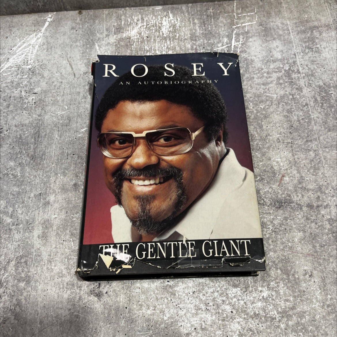 rosey an autobiography the gentle giant book, by Roosevelt Grier, 1986 Hardcover image 1