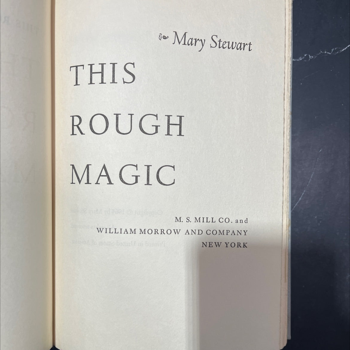 rough magic book, by Mary Stewart, 1964 Hardcover image 2