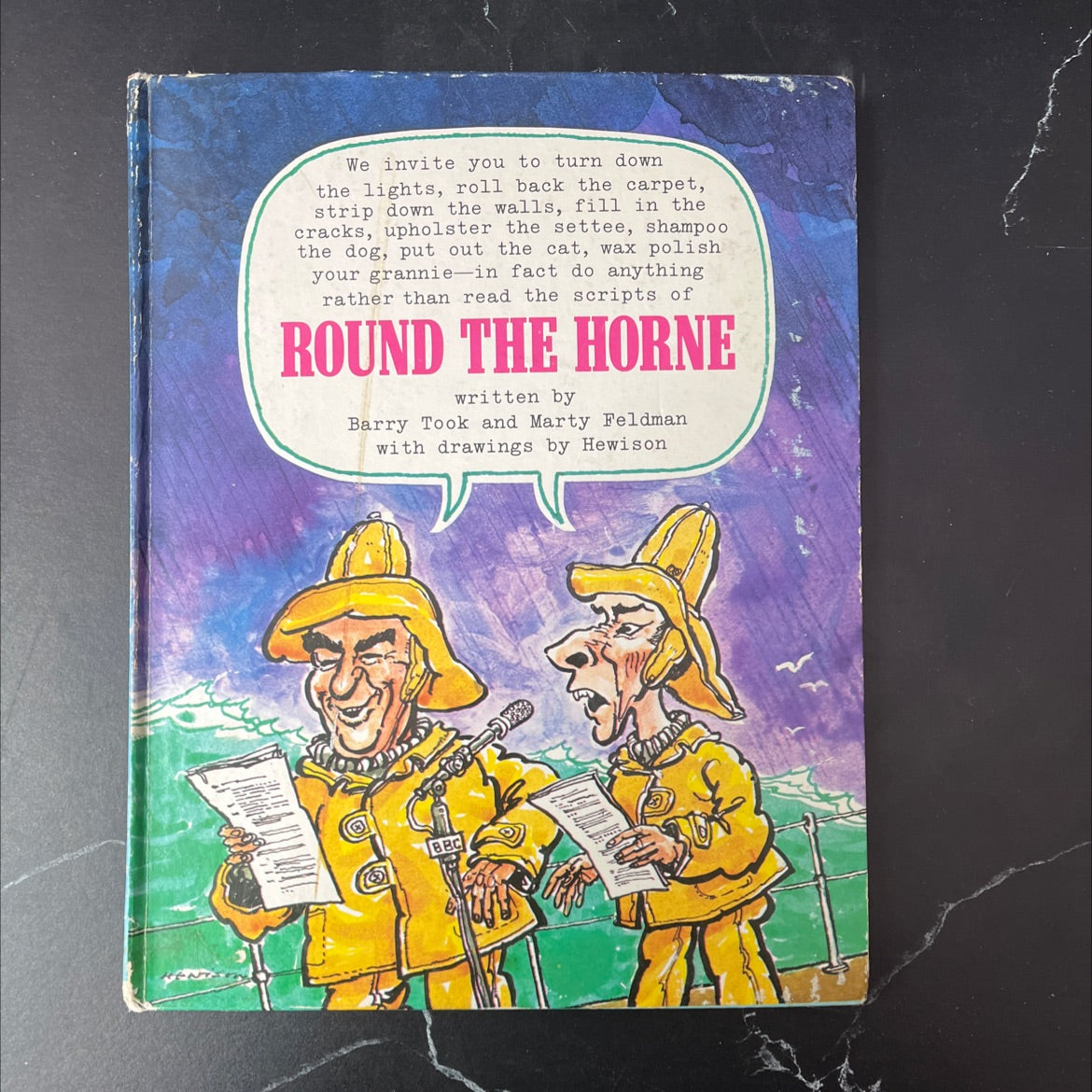 round the horne book, by Barry Took and Marty Feldman, 1974 Hardcover, Vintage image 1