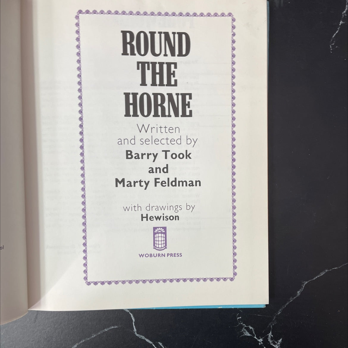 round the horne book, by Barry Took and Marty Feldman, 1974 Hardcover, Vintage image 2