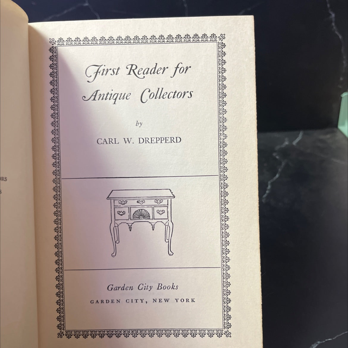 rs first reader for antique collectors book, by carl w. drepperd, 1954 Hardcover image 2