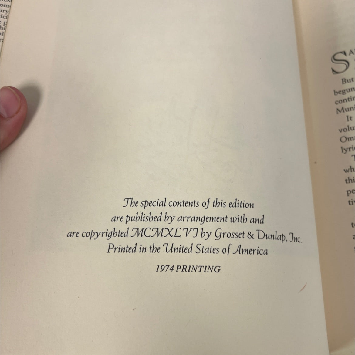 rubaiyat of omar khayyam book, by edward fitzgerald, 1974 Hardcover image 3
