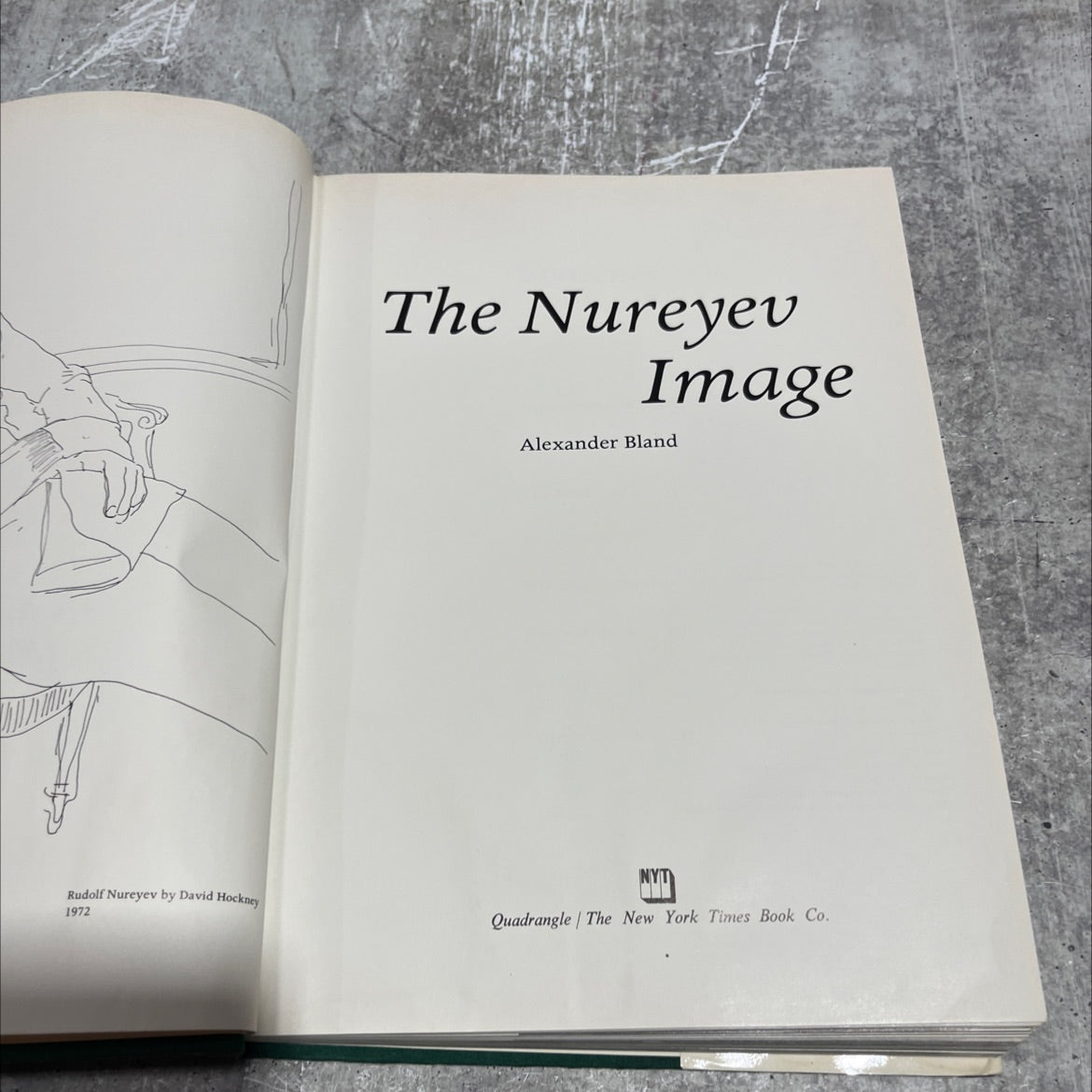 rudolf nureyev book, by david hockney, 1976 Hardcover image 2