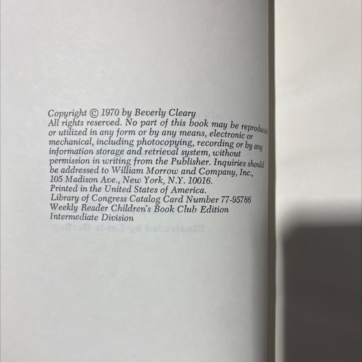 runaway ralph book, by beverly cleary, 1970 Hardcover image 3