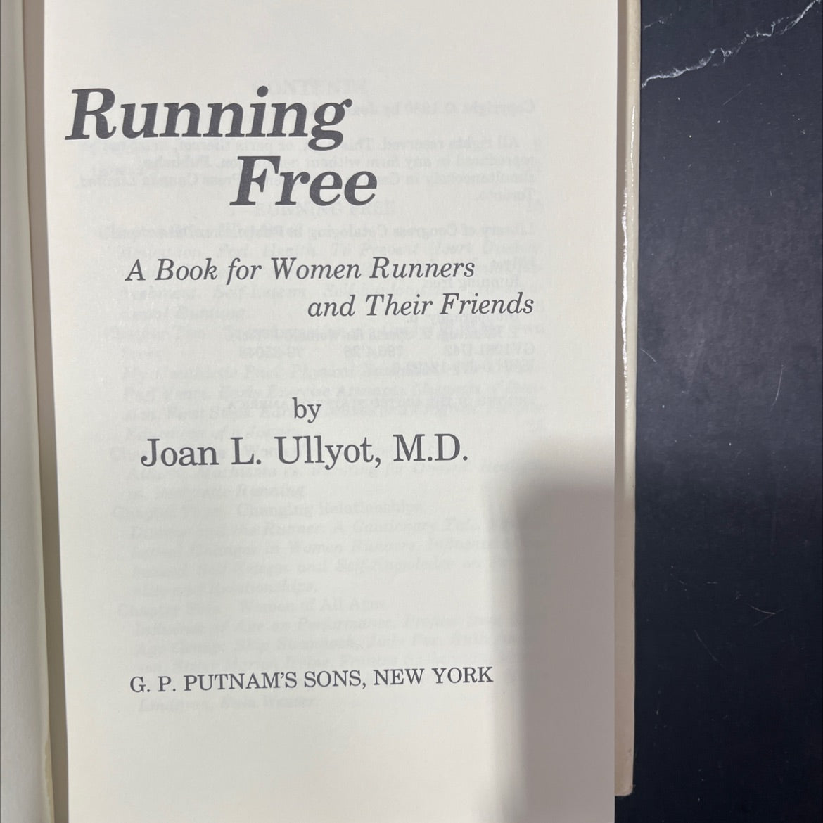 running free a book for women runners and their friends book, by joan l. ullyot, m.d., 1980 Hardcover image 2