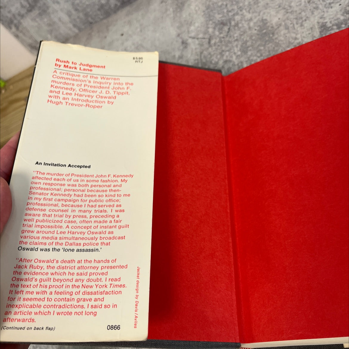 rush to judgment a critique of the warren commission's inquiry into the murders of president john f. kennedy, officer image 4