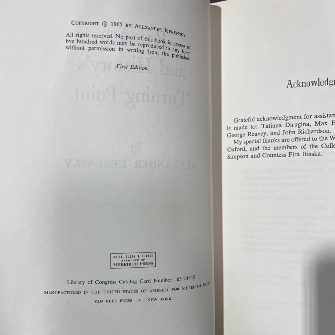 russia and history's turning point book, by alexander kerensky, 1965 Hardcover image 3