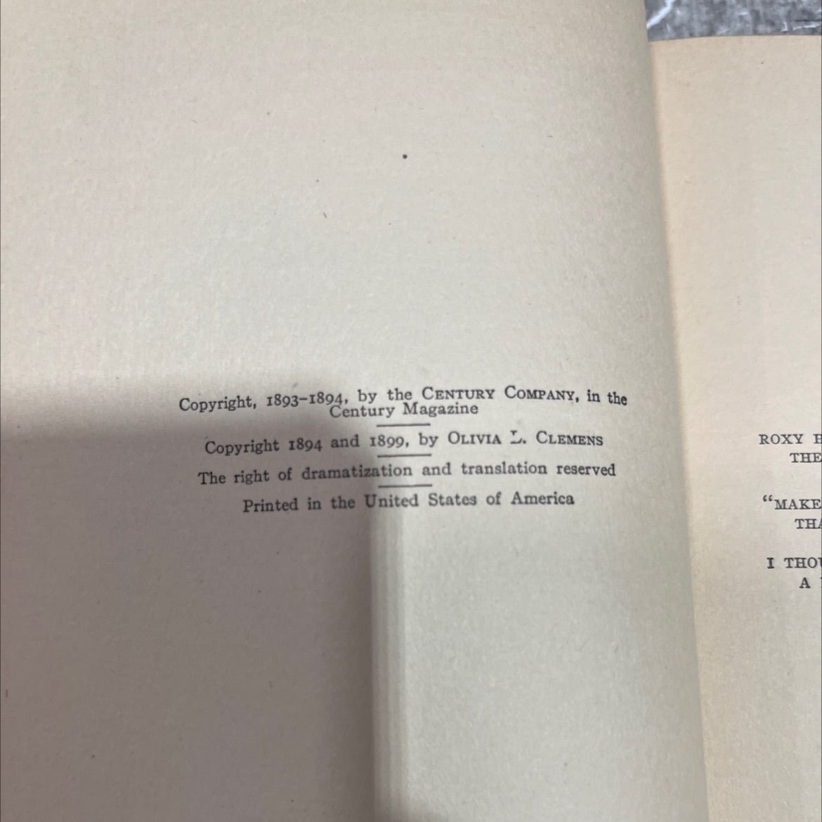 s pudd'nhead wilson and those extraordinary twins book, by mark twain, 1899 Hardcover image 3