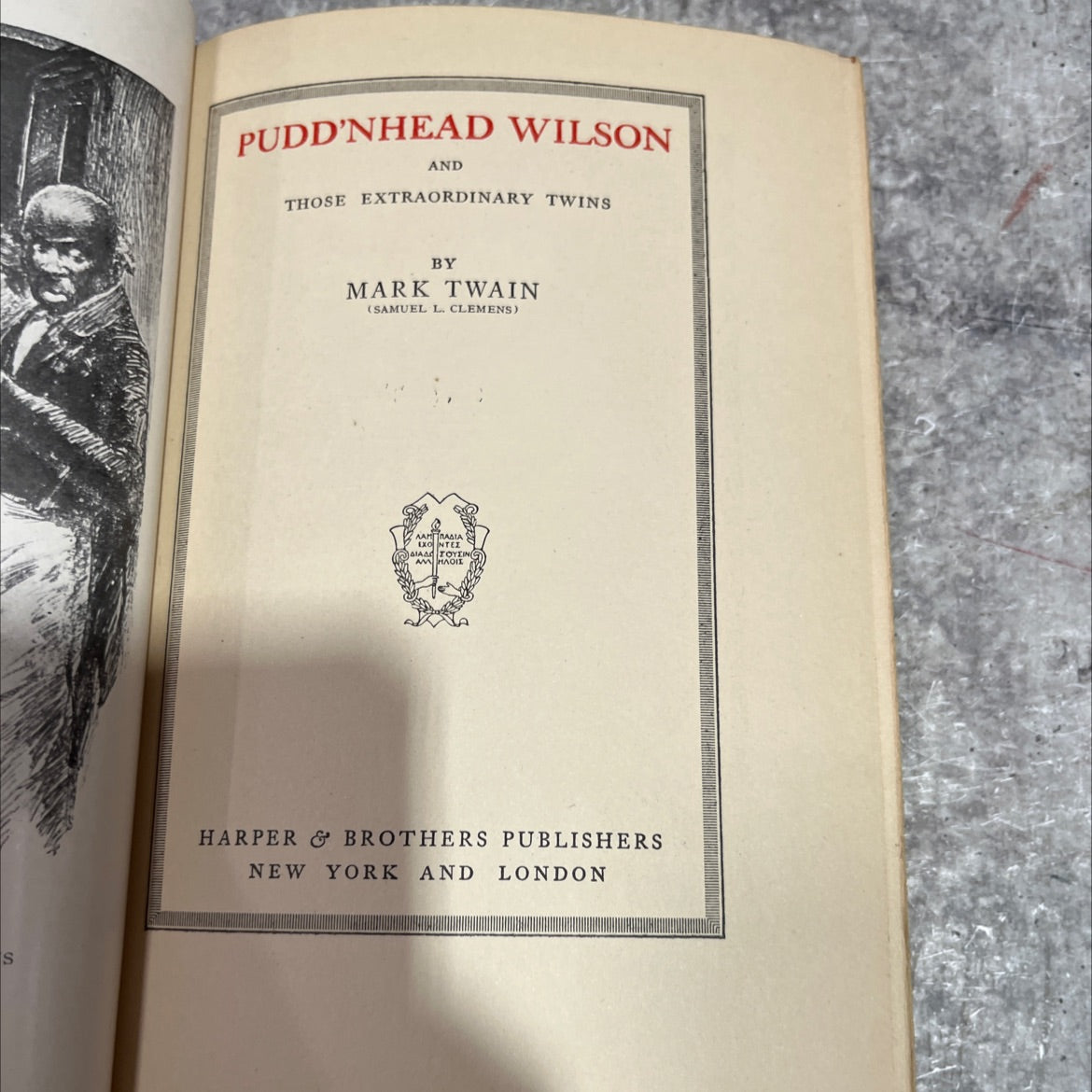 s pudd'nhead wilson and those extraordinary twins book, by mark twain, 1899 Hardcover image 2