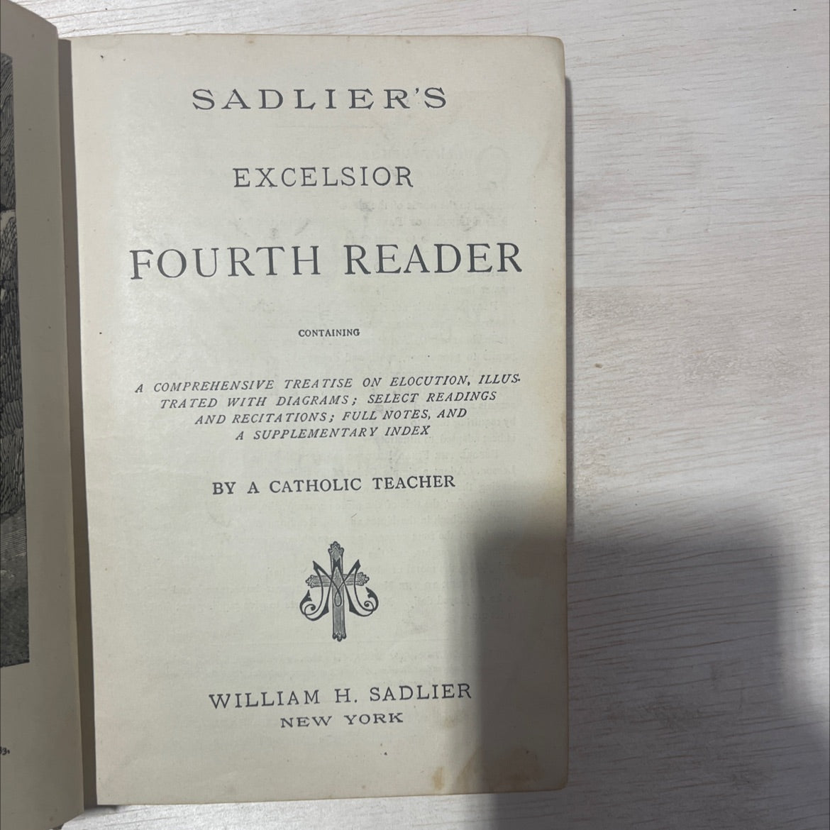sadlier's excelsior fourth reader containing a comprehensive treatise on elocution book, by william h. sadlier, 1886 image 2