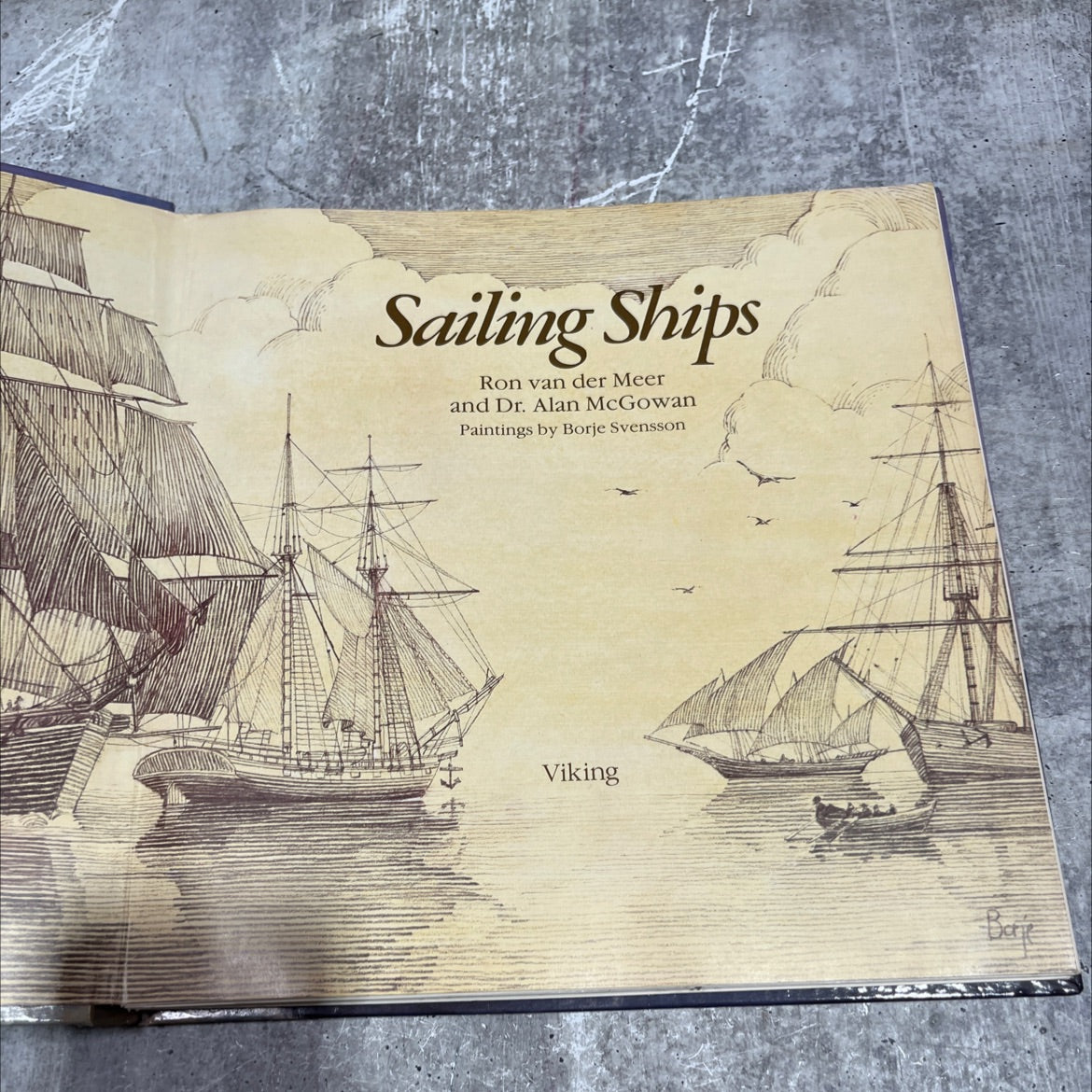 sailing ships book, by Ron van der Meer and Dr. Alan McGowan, 1984 Hardcover image 2