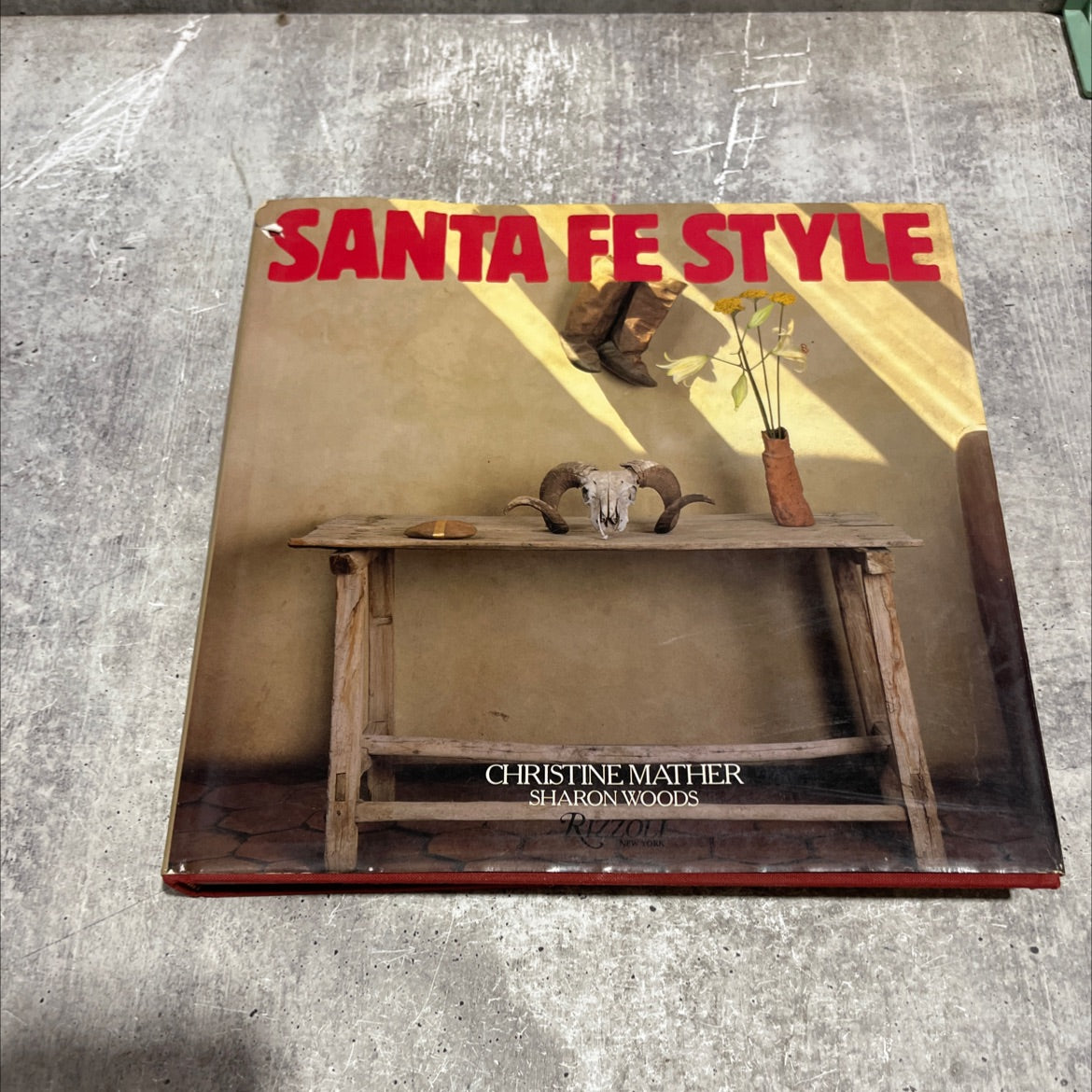 SIGNED santa fe style book, by christine mather, sharon woods, 1986 Hardcover image 1