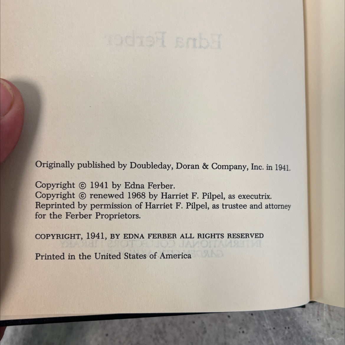 saratoga trunk book, by edna ferber, 1968 Hardcover image 3